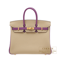 Hermes　Personal Birkin bag 25　Trench/Anemone　Togo leather　Gold hardware