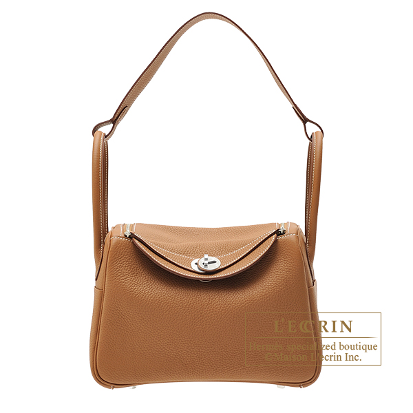 Hermes　Lindy bag 26　Gold　Clemence leather　Silver hardware