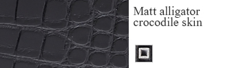 Matt alligator crocodile skin
