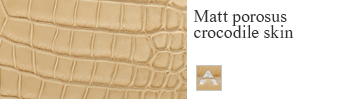 Matt porosus crocodile skin