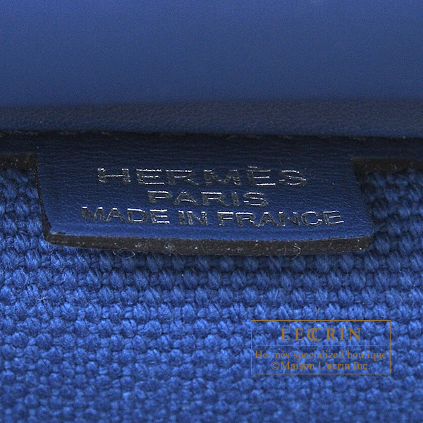 Hermes　Birkin Cargo bag 35　Blue france/Blue france　Canvas/Swift leather　Silver hardware