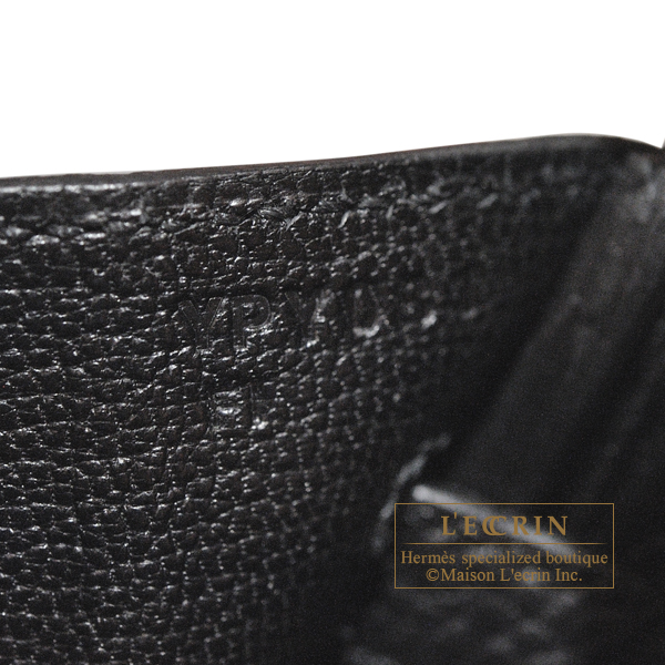 Hermes　Birkin bag 25　Black　Togo leather　Rose gold hardware