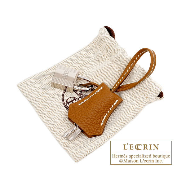 Hermes　Birkin bag 25　Gold　Togo leather　Silver hardware