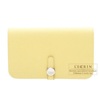 Hermes　Dogon GM　Jaune poussin　Togo leather　Silver  hardware