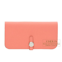 Hermes　Dogon Long　Rose candy　Togo leather　Silver hardware