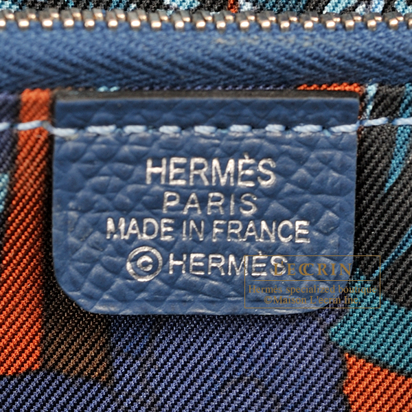 Hermes Azap Silk In Long Deep blue/ Blue paradise Epsom leather 