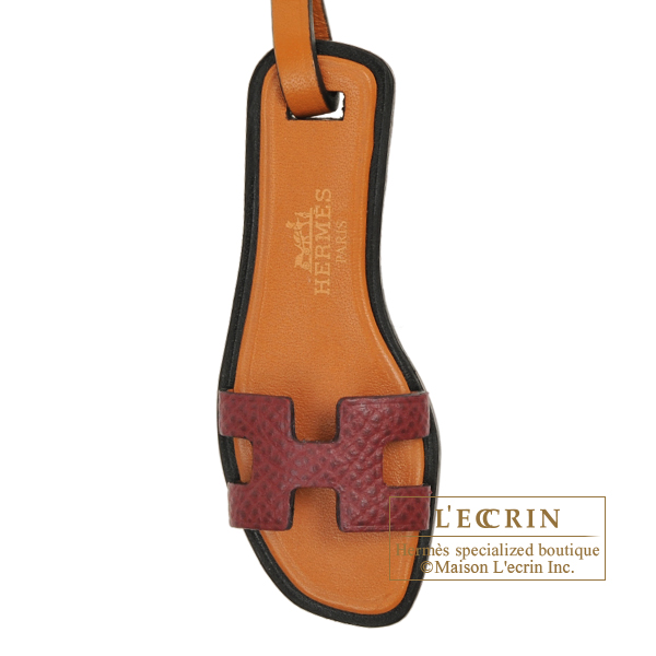 Hermes　Sac Oran Nano　Rouge H/Natural sable/Black　Epsom/Butler/Vache Hunter leather