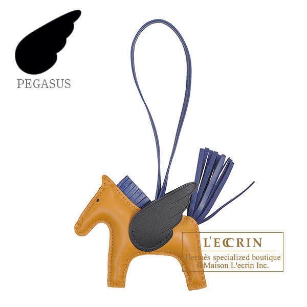 Hermes　Rodeo charm Pegasus PM　Sesame/Blue saphir/Black　Agneau/Swift leather
