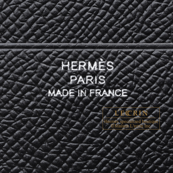 Hermes　Bearn Conbine　Black　Epsom leather　Silver hardware
