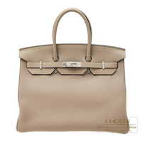 Hermes　Birkin bag 35　Gris tourterelle　Togo leather　Silver hardware