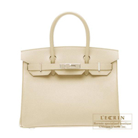 Hermes　Birkin bag 30　Parchemin　Epsom leather　Silver hardware