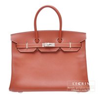 Hermes　Candy　Birkin bag 35　Brique　Epsom leather　Silver hardware