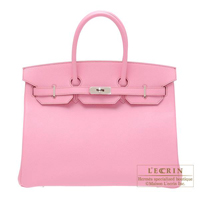 Hermes　Birkin bag 35　Pink　Epsom leather　Silver hardware