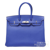 Hermes　Candy　Birkin bag 35　Blue electric　Epsom leather　Silver hardware