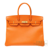 Hermes　Birkin bag 35　Orange　Epsom leather　Gold hardware
