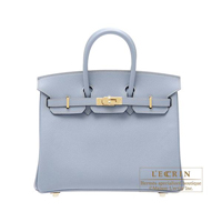 Hermes　Birkin bag 25　Blue lin　Epsom leather　Gold hardware