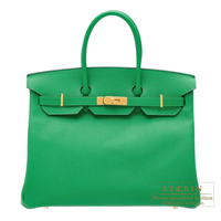 Hermes　Birkin bag 35　Bambou　Epsom leather　Gold hardware