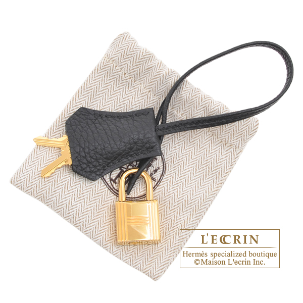 Hermes　Birkin bag 30　Black　Togo leather　Gold hardware