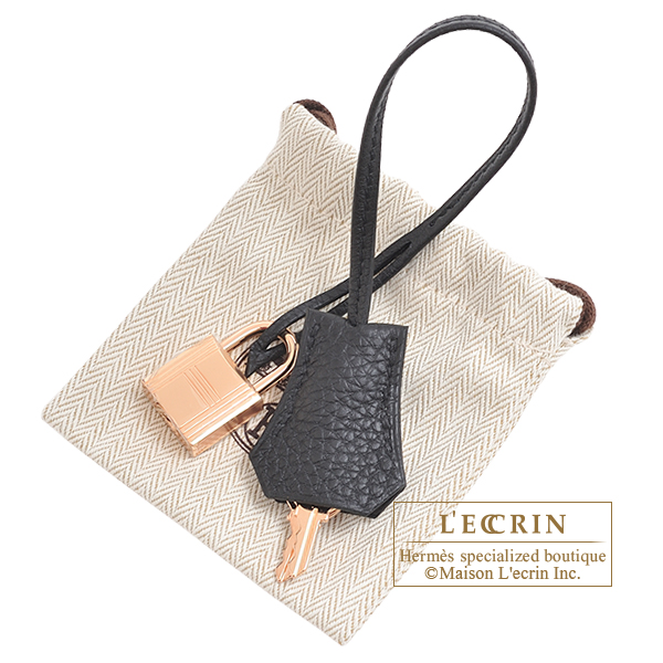 Hermes　Birkin bag 30　Black　Togo leather　Rose gold hardware