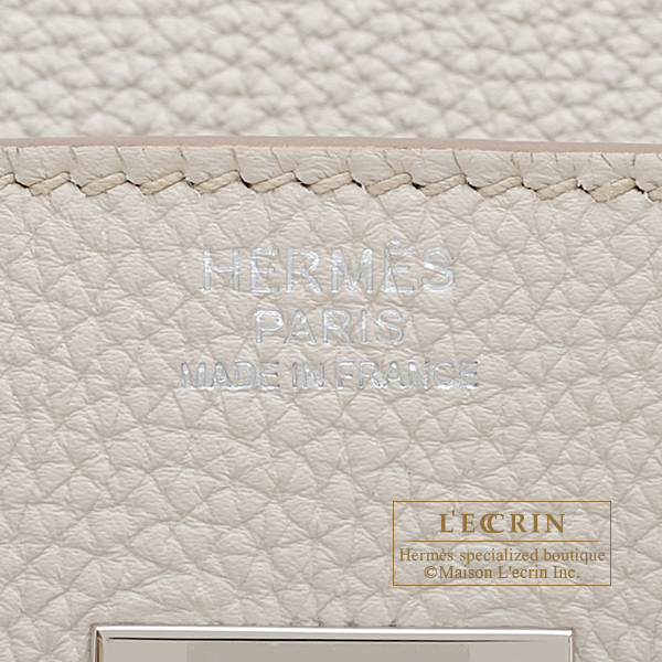 Hermes Birkin bag 30 Beton Togo leather Silver hardware | L'ecrin ...