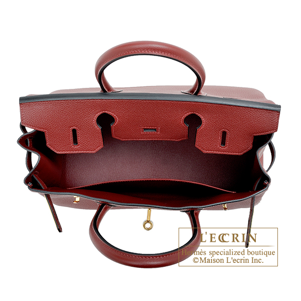 Hermes　Birkin bag 30　Rouge H　Togo leather　Gold hardware