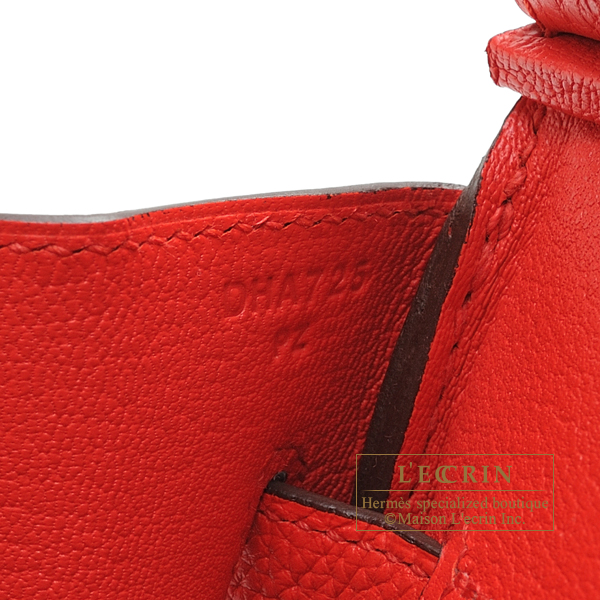 Hermes　Birkin bag 30　Rouge coeur　Togo leather　Silver hardware