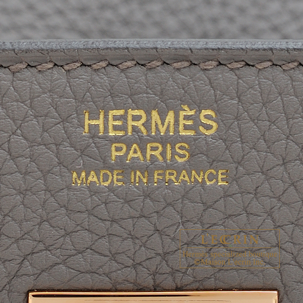 Hermes　Birkin bag 30　Etain　Togo leather　Rose gold hardware