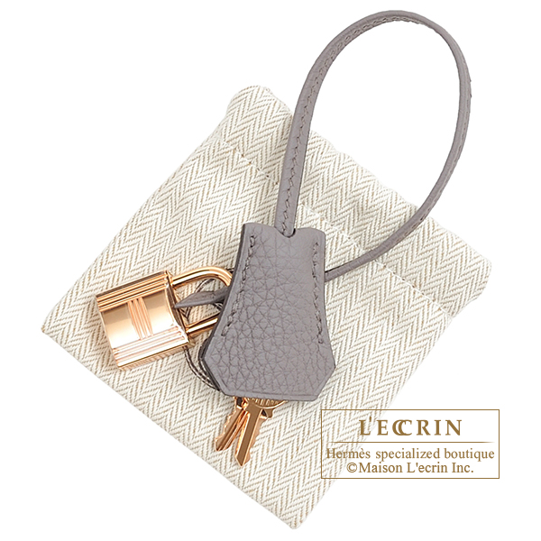 Hermes　Birkin bag 30　Etain　Togo leather　Rose gold hardware
