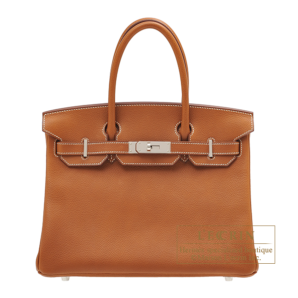 Hermes　Birkin bag 30　Fauve　Barenia faubourg leather　Silver hardware