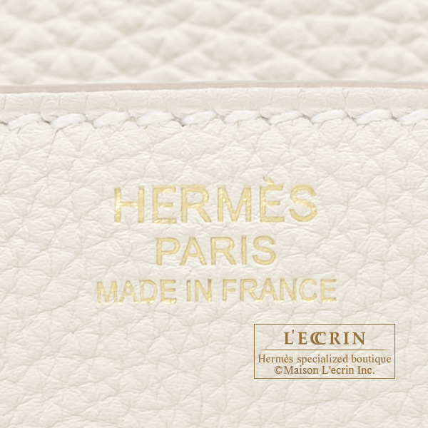 Hermes　Birkin bag 30　Craie　Togo leather　Rose gold hardware