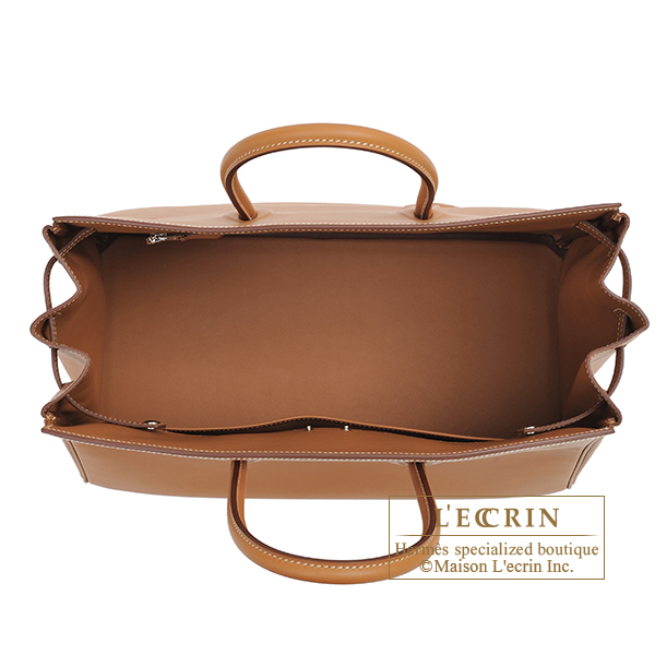 Hermes　Birkin　Shadow bag 35　Gold　Swift leather　Silver hardware
