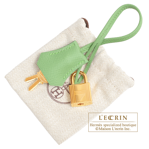 Hermes　Birkin bag 30　Vert criquet　Epsom leather　Gold hardware