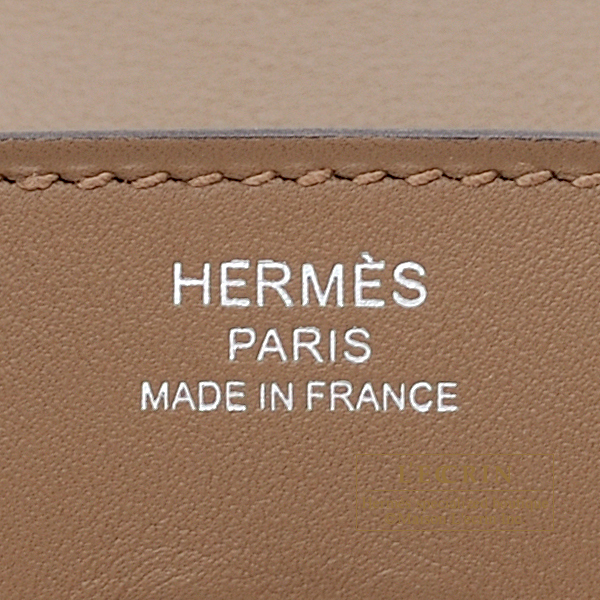 Hermes Birkin bag 25 Beige de weimar Jonathan leather Silver hardware ...