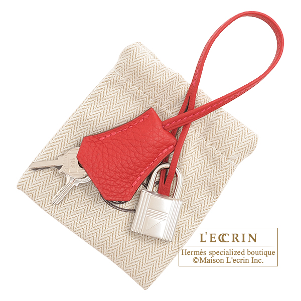 Hermes　Birkin Verso bag 30　Rouge casaque/　Rouge H　Togo leather　Silver hardware