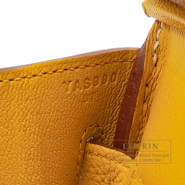 Hermes　Personal Birkin bag 30　Gold/　Jaune ambre　Togo leather　Champagne gold hardware