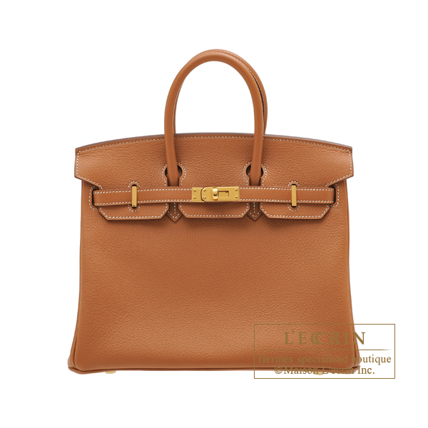 Hermes　Birkin bag 25　Gold　Novillo leather　Gold hardware