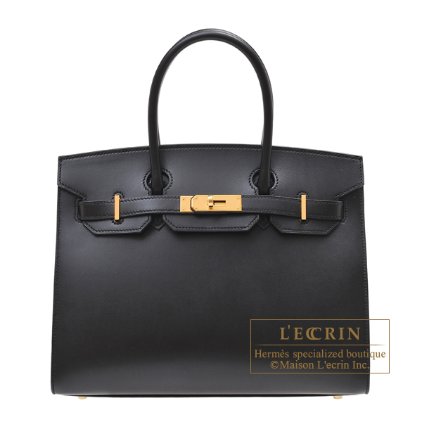 Hermes　Birkin Sellier bag 30　Black　Monsieur leather　Gold hardware