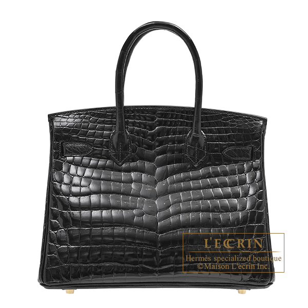 Hermes　Birkin bag 30　Black　Niloticus crocodile skin　Gold hardware