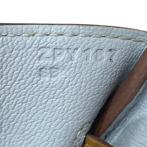 Hermes　Birkin Verso bag 30　Bronze dore/　Blue brume　Togo leather　Silver hardware