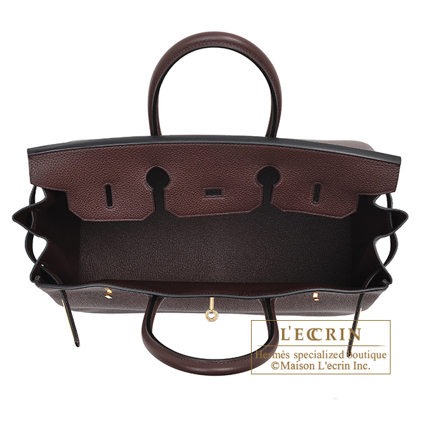 Hermes　Birkin bag 35　Rouge sellier　Togo leather　Gold hardware