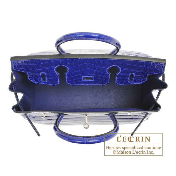 Hermes　Birkin bag 30　Blue electric　Niloticus crocodile skin　Silver hardware
