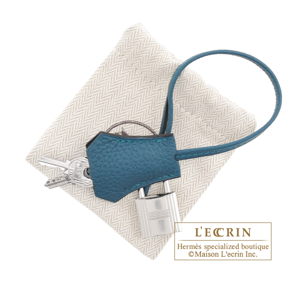 Hermes　Birkin Verso bag 30　Vert bosphore/　Blue ocean　Togo leather　Silver hardware