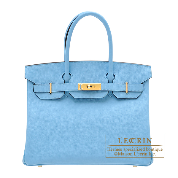 Hermes　Birkin bag 30　Celeste　Epsom leather　Gold hardware