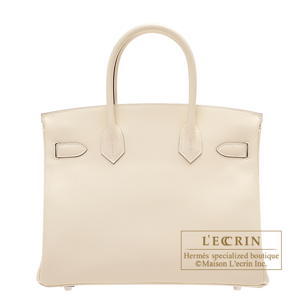 Hermes　Birkin bag 30　Nata　Epsom leather　Silver hardware