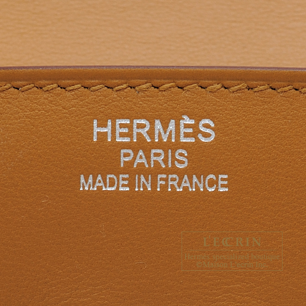Hermes Birkin Fray Fray bag 35 Sesame Twill H/Swift leather Silver ...