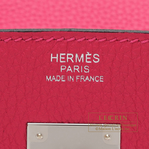 Hermes　Birkin bag 30　Framboise　Togo leather　Silver hardware