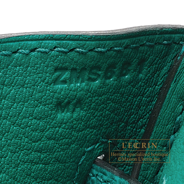 Hermes　Birkin bag 30　Vert Jade　Epsom leather　Silver hardware