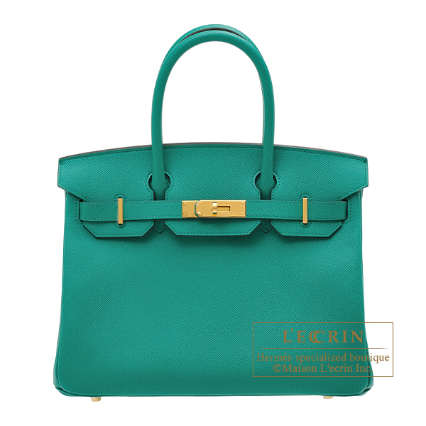 Hermes　Birkin bag 30　Vert Jade　Epsom leather　Gold hardware