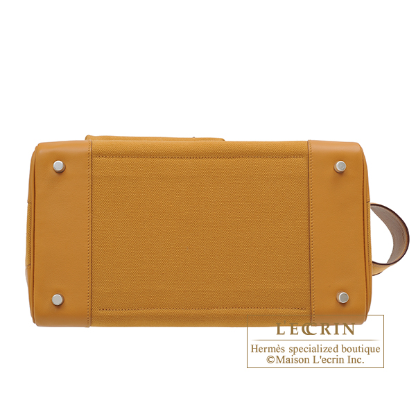 Hermes　Birkin Cargo bag 35　Desert/Sesame　Canvas/Swift leather　Silver hardware