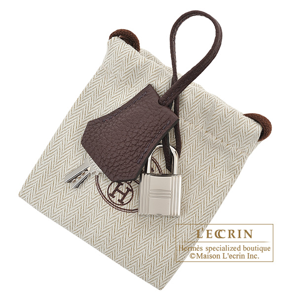 Hermes　Birkin bag 25　Rouge sellier　Togo leather　Silver hardware